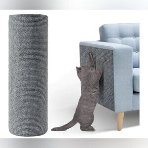 NWT Cat Scratching Mat furniture protector Roll of self adhesive Mat gray